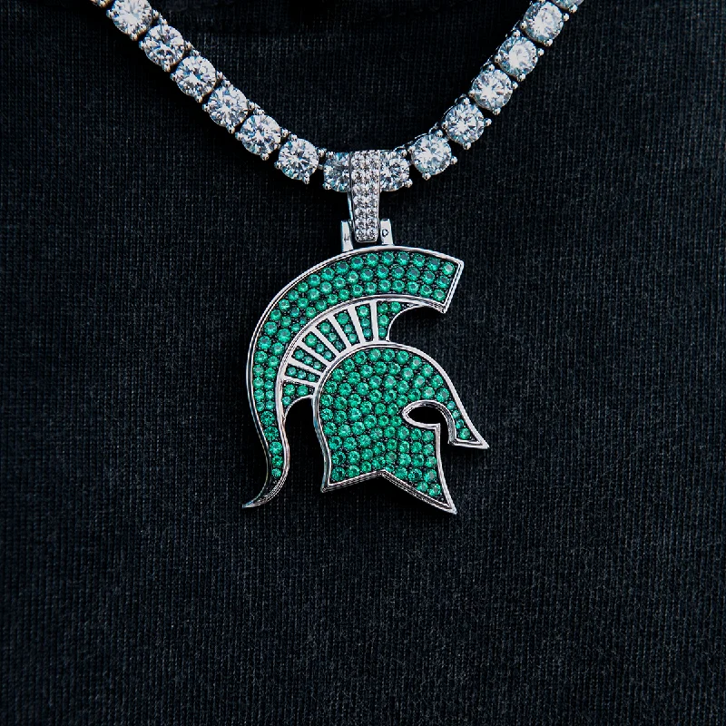 Exclusive Men's Necklaces & Pendants for the Modern Gentleman-Michigan State University Official NCAA Logo Pendant Exclusive Men's Necklaces & Pendants for the Modern Gentleman-Michigan State University Official NCAA Logo Pendant