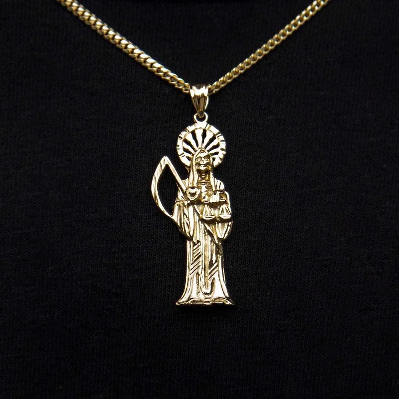Exclusive Men's Necklaces & Pendants for the Modern Gentleman-Solid Gold Grim Reaper Exclusive Men's Necklaces & Pendants for the Modern Gentleman-Solid Gold Grim Reaper