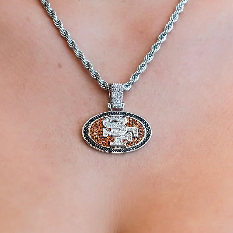 Shop Classic Women's  Necklaces & Pendants with a Modern Twist-San Francisco 49ers Official NFL Pendant