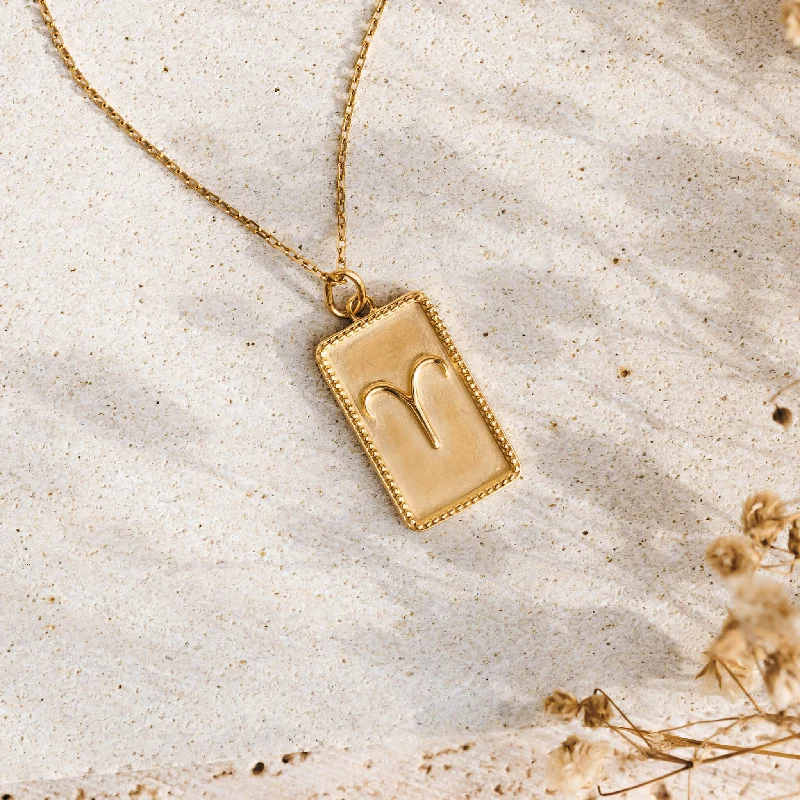 Shop Classic Women's  Necklaces & Pendants with a Modern Twist-Aries Necklace with Charm Pendant