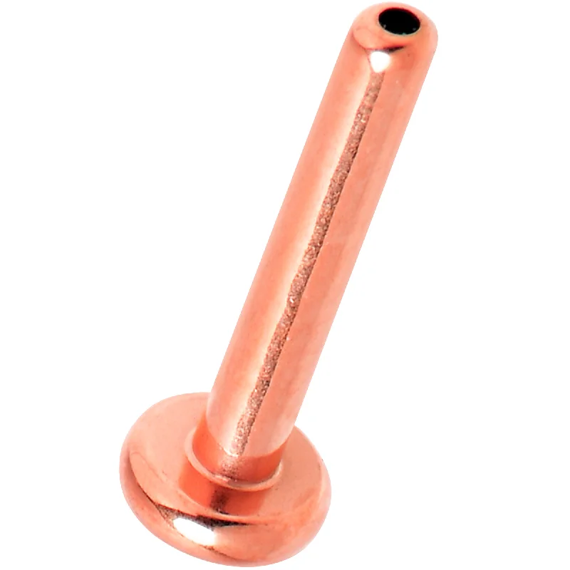Comfortable Lip Rings for a Perfect Fit16 Gauge 5/16 Rosy Hue ASTM F-136 Implant Grade Titanium Threadless Post Only Labret