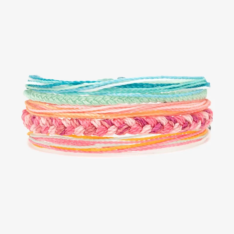 Gemstone-Studded Bangles for Women-Fruitas Friendship 5 Pack