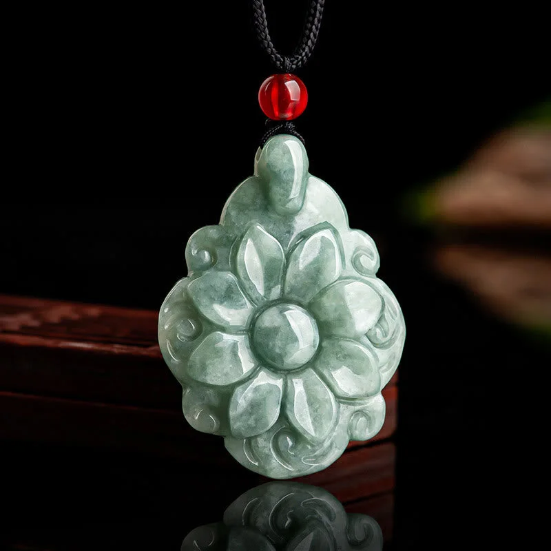 Shop Classic Women's Necklaces & Pendants with a Modern Twist-Buddha Stones Natural Jade Kalanchoe blossfeldiana Flower Pattern Luck Necklace Pendant Shop Classic Women's Necklaces & Pendants with a Modern Twist-Buddha Stones Natural Jade Kalanchoe blossfeldiana Flower Pattern Luck Necklace Pendant