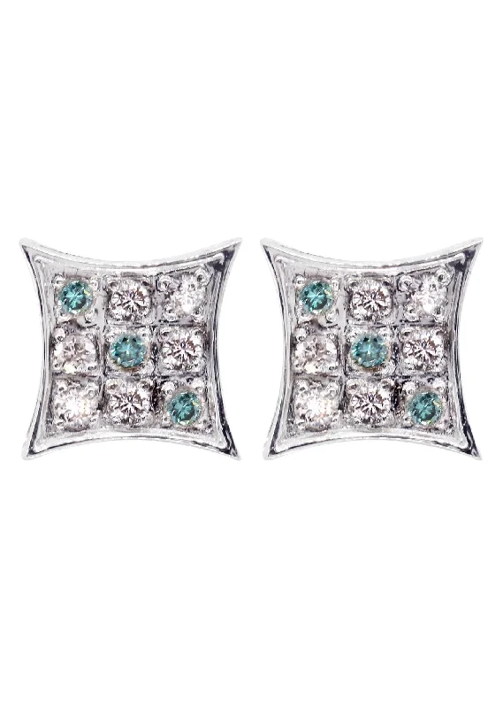 Shop Durable Men's Earrings for Everyday Wear-Diamond Earrings For Men | 0.22 Carats 14K White Gold