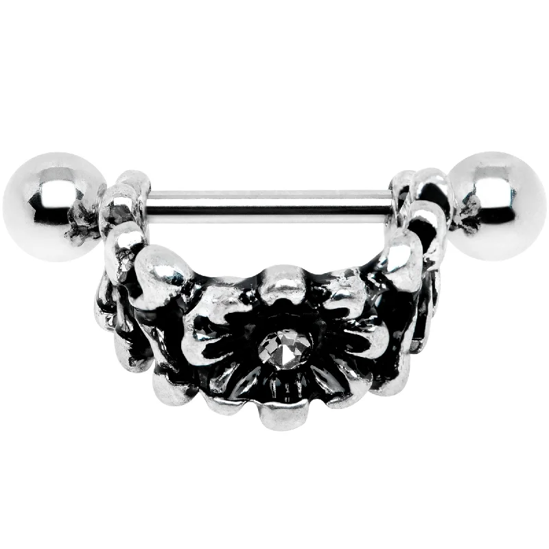 Women's Earrings – Elegant Designs for Every Personality--16 Gauge 3/8 Clear Gem Floral Wreath Cuff Cartilage Earring Women's Earrings – Elegant Designs for Every Personality--16 Gauge 3/8 Clear Gem Floral Wreath Cuff Cartilage Earring