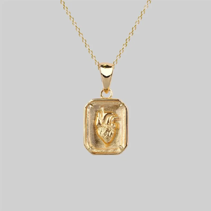 Shop Classic Women's Necklaces & Pendants with a Modern Twist-HEART KEEPER. Anatomical Heart Under Glass Necklace - Gold Shop Classic Women's Necklaces & Pendants with a Modern Twist-HEART KEEPER. Anatomical Heart Under Glass Necklace - Gold