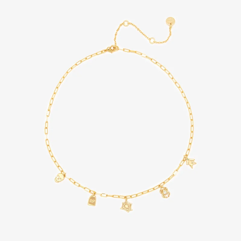 Shop Classic Women's  Necklaces & Pendants with a Modern Twist-Halloween Mixed Charms Choker