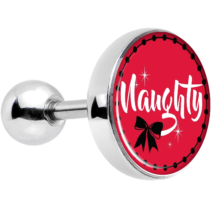 Women's Earrings – Elegant Designs for Every Personality--16 Gauge 1/4 Naughty Holiday Tragus Cartilage Earring Women's Earrings – Elegant Designs for Every Personality--16 Gauge 1/4 Naughty Holiday Tragus Cartilage Earring
