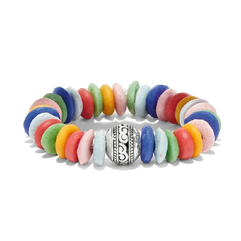 Stylish Bangles for Women with Diamonds-Mingle Medley Beaded Stretch Bracelet