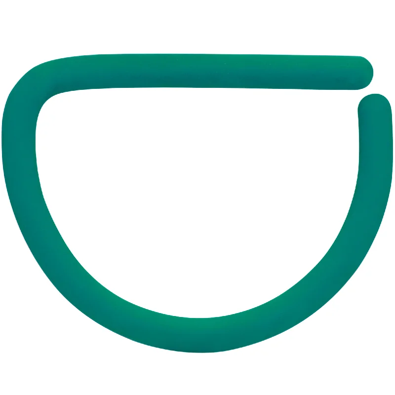 Unique Gemstone Nose Rings -18 Gauge 3/8 Teal Matte D Shape Septum Ring