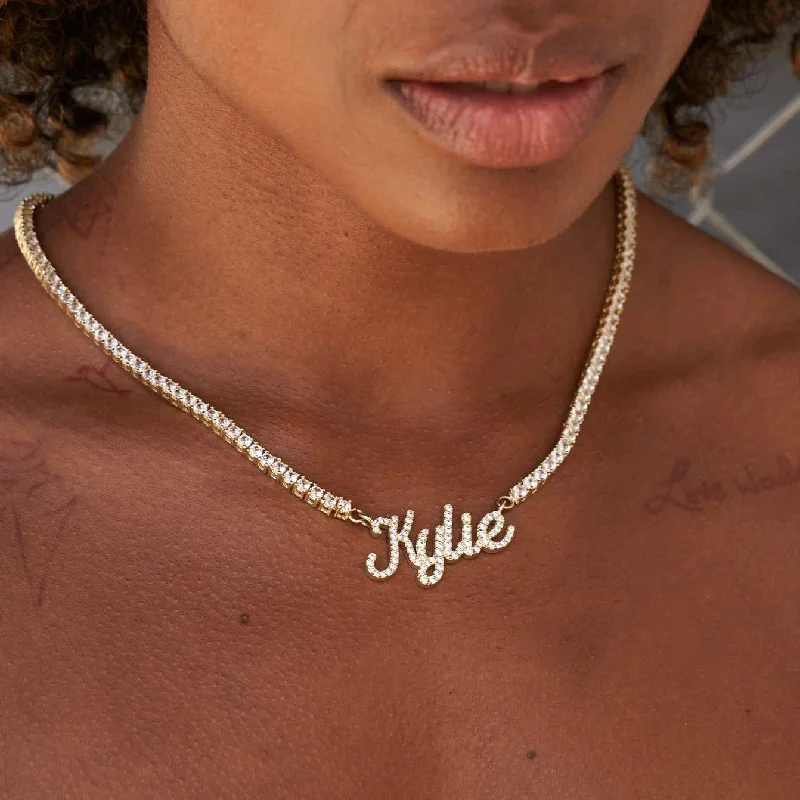 Shop Classic Women's  Necklaces & Pendants with a Modern Twist-Kulture Font Necklace