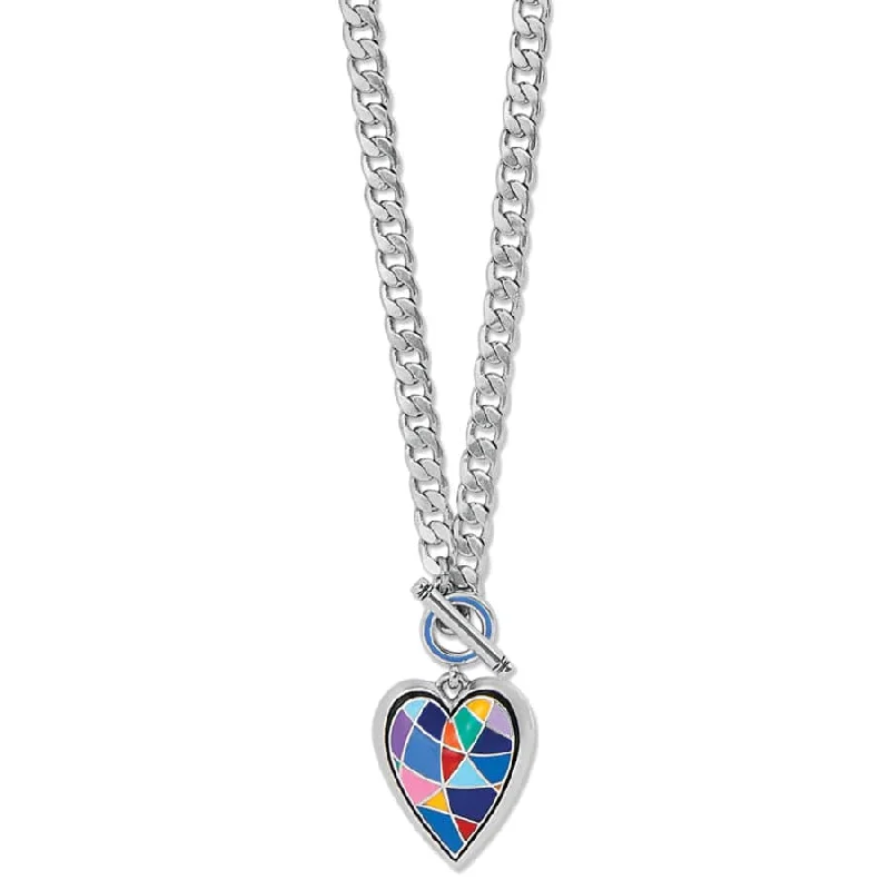 Shop Classic Women's Necklaces & Pendants with a Modern Twist-Colormix Heart Toggle Necklace Shop Classic Women's Necklaces & Pendants with a Modern Twist-Colormix Heart Toggle Necklace