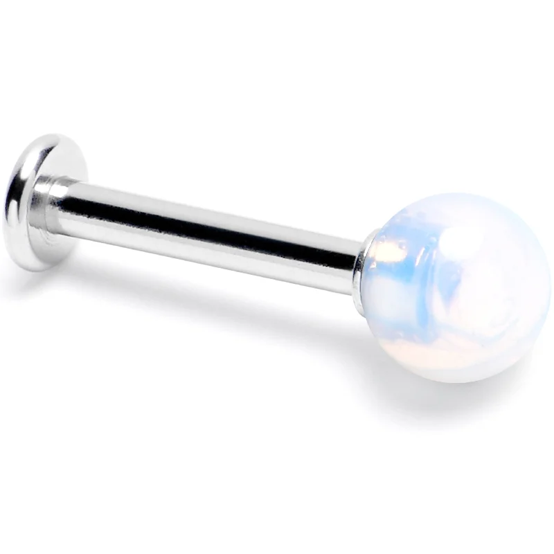 Lip Rings for a Unique Touch14 Gauge 3/8 Opalite Natural Stone Labret Tragus Earring Lip Rings for a Unique Touch14 Gauge 3/8 Opalite Natural Stone Labret Tragus Earring