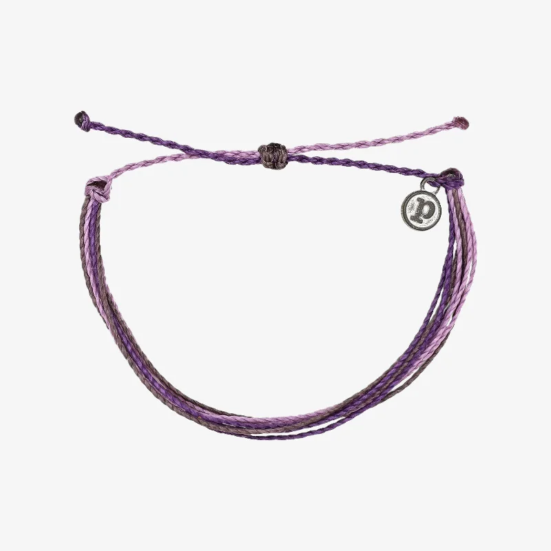 Gold Bangles for Women-Grapevine Purple Bracelet