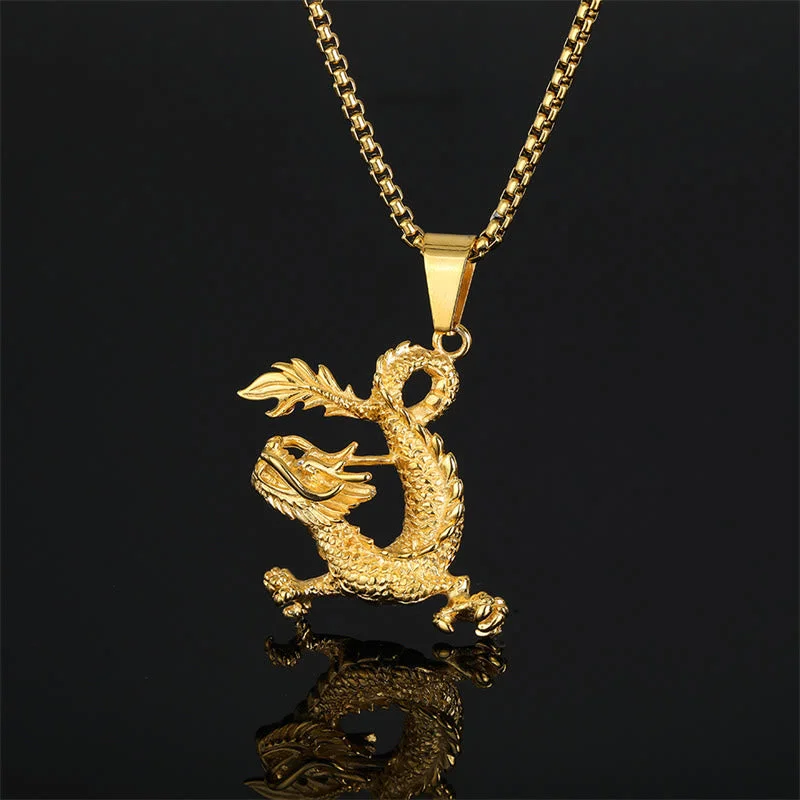 Shop Classic Women's Necklaces & Pendants with a Modern Twist-Buddha Stones Dancing Dragon Pattern Luck Necklace Pendant Shop Classic Women's Necklaces & Pendants with a Modern Twist-Buddha Stones Dancing Dragon Pattern Luck Necklace Pendant