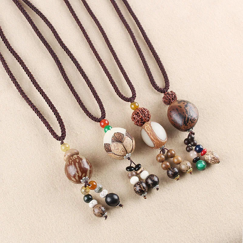 Shop Classic Women's Necklaces & Pendants with a Modern Twist-Buddha Stones Bodhi Seed Lotus Wisdom Harmony Necklace Pendant Shop Classic Women's Necklaces & Pendants with a Modern Twist-Buddha Stones Bodhi Seed Lotus Wisdom Harmony Necklace Pendant