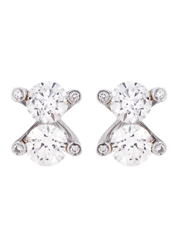 Shop Durable Men's Earrings for Everyday Wear-Round Diamond Stud Earrings | 2.36 Carats Shop Durable Men's Earrings for Everyday Wear-Round Diamond Stud Earrings | 2.36 Carats