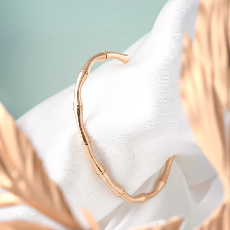 Chic Women's Rings for Fashion-Forward Looks-Rose Gold Celine Bracelet