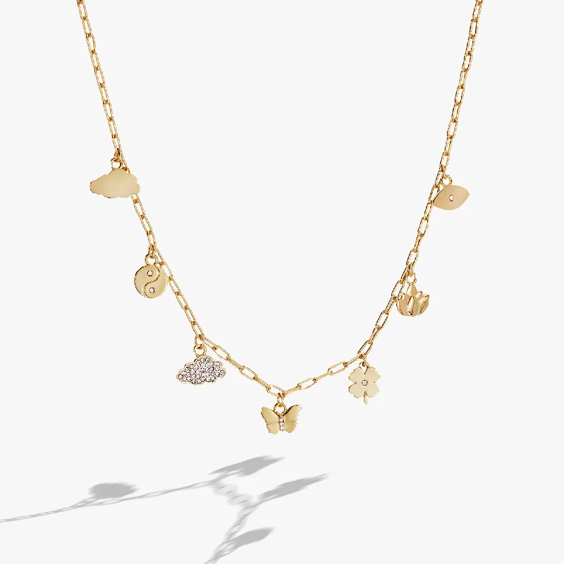 Shop Classic Women's  Necklaces & Pendants with a Modern Twist-Silver Linings Charm Necklace