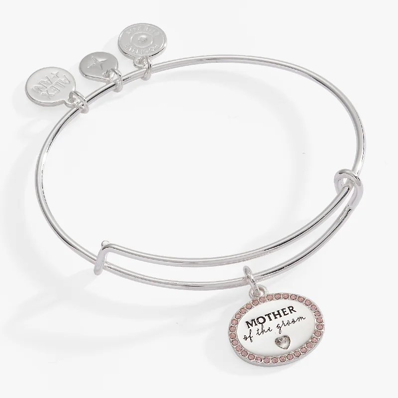 Women's Simple Gold Bangle Bracelets-Mother of the Groom Bangle