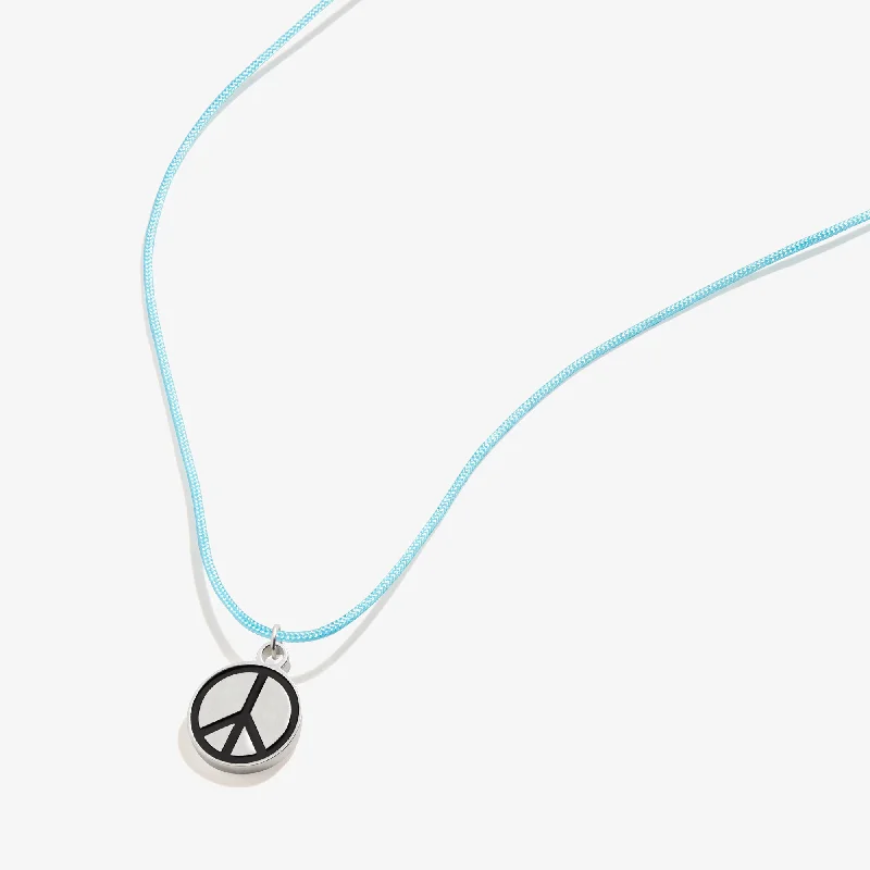 Shop Classic Women's Necklaces & Pendants with a Modern Twist-Peace Cord Necklace, 18" Shop Classic Women's Necklaces & Pendants with a Modern Twist-Peace Cord Necklace, 18"