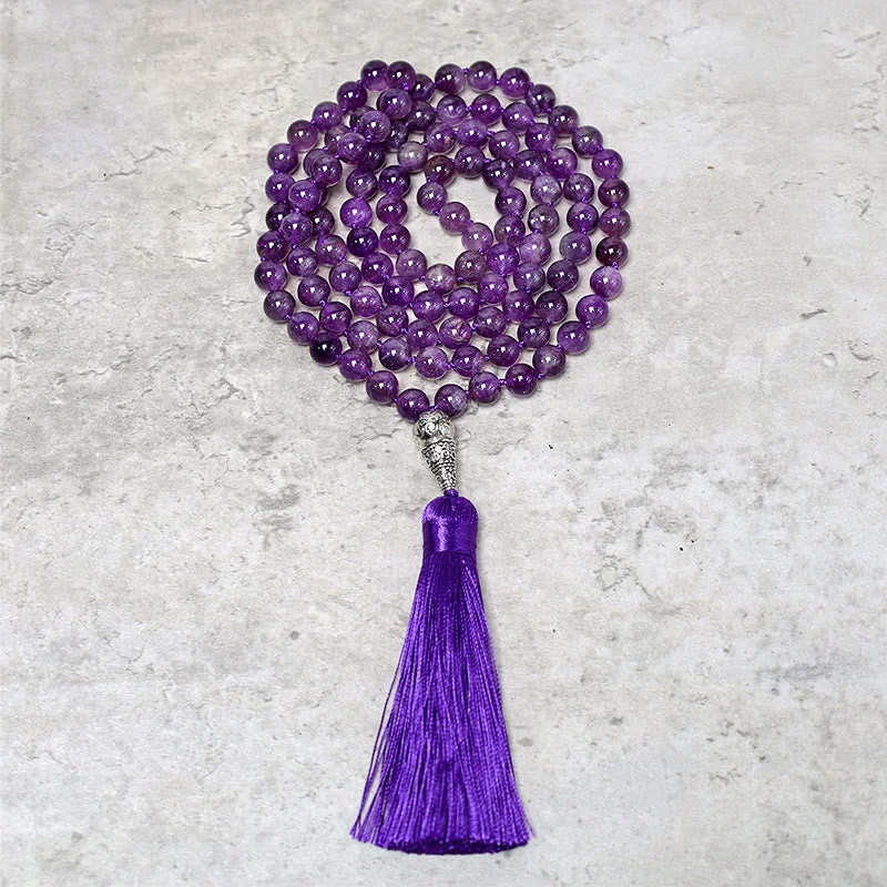 Men's Metal Chain Bracelets-Buddha Stones Tibetan 108 Mala Beads Necklace Yoga Meditation Prayer Beads Necklace Men's Metal Chain Bracelets-Buddha Stones Tibetan 108 Mala Beads Necklace Yoga Meditation Prayer Beads Necklace