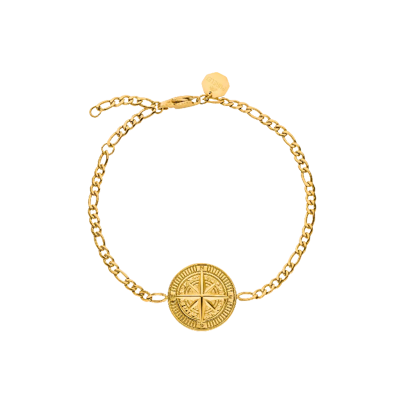 Elegant Gold Bangles with Matching Sets for Women-Compass Armband