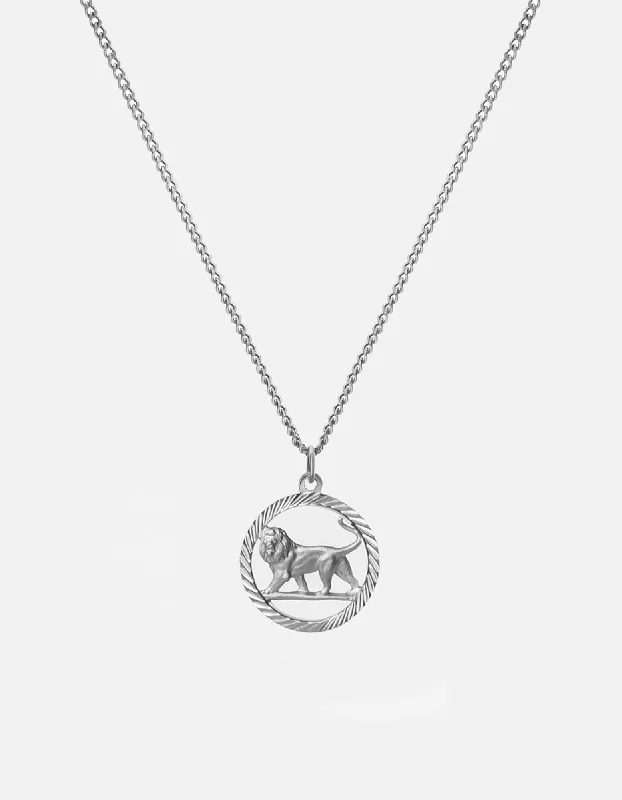 Exclusive Men's Necklaces & Pendants for the Modern Gentleman-Lev Lion Necklace, Sterling Silver Exclusive Men's Necklaces & Pendants for the Modern Gentleman-Lev Lion Necklace, Sterling Silver