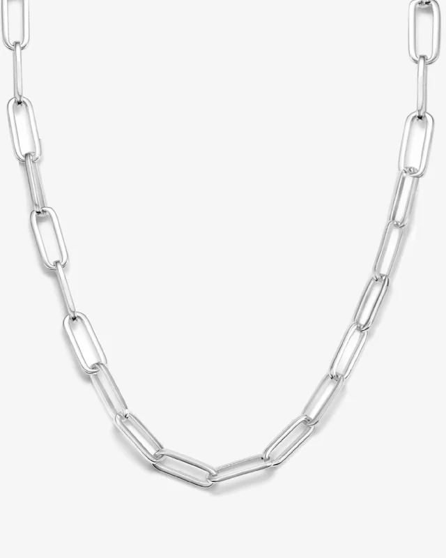 Shop Classic Women's Necklaces & Pendants with a Modern Twist-Carrie Chain Necklace - Silver Shop Classic Women's Necklaces & Pendants with a Modern Twist-Carrie Chain Necklace - Silver