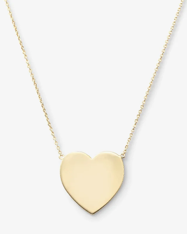 Shop Classic Women's Necklaces & Pendants with a Modern Twist-XL You Have My Heart Necklace 18" - Gold Shop Classic Women's Necklaces & Pendants with a Modern Twist-XL You Have My Heart Necklace 18" - Gold