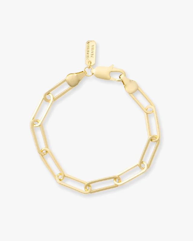 Adjustable Beaded Bangles for Women-Samantha Chain Link Bracelet - Gold