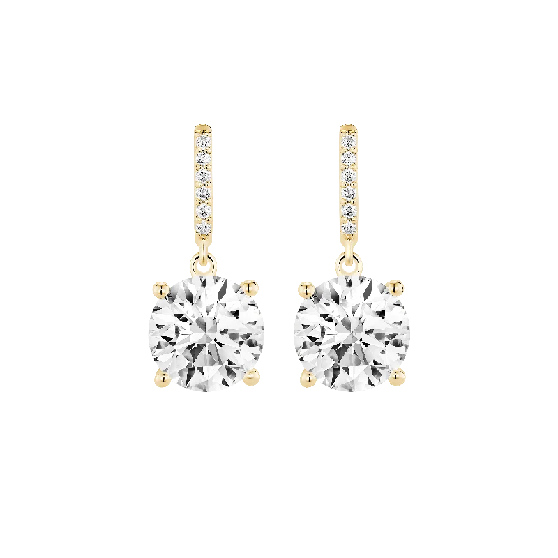 Women's Earrings – Elegant Designs for Every Personality--The Round Brilliant Solitaire Drop Earrings Women's Earrings – Elegant Designs for Every Personality--The Round Brilliant Solitaire Drop Earrings
