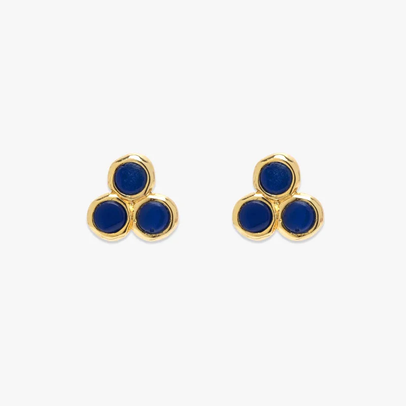 Women's Earrings – Elegant Designs for Every Personality--Surfrider Three Stone Stud Earrings