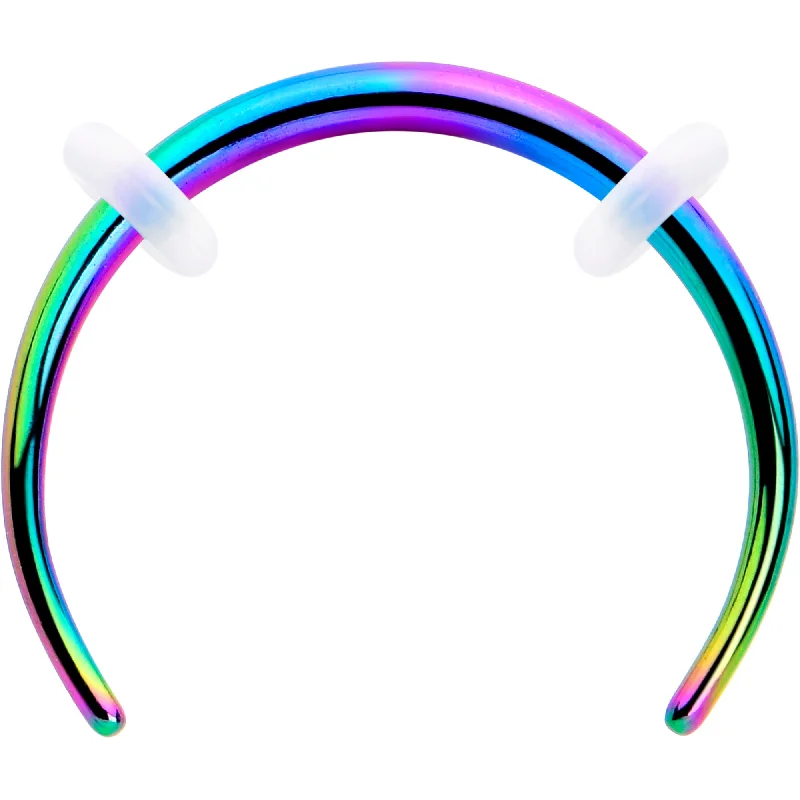 Women's Earrings – Elegant Designs for Every Personality--16 Gauge 3/8 Rainbow Pincher Crescent Taper Women's Earrings – Elegant Designs for Every Personality--16 Gauge 3/8 Rainbow Pincher Crescent Taper