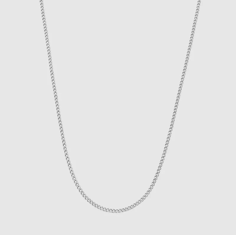 Exclusive Men's Necklaces & Pendants for the Modern Gentleman-Connell Chain (Silver) 2mm Exclusive Men's Necklaces & Pendants for the Modern Gentleman-Connell Chain (Silver) 2mm