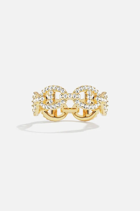 Chic Women's Rings for Fashion-Forward Looks-Maille Marine Ring