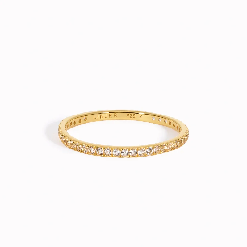 Chic Women's Rings for Fashion-Forward Looks-Eternity Ring - Olivia