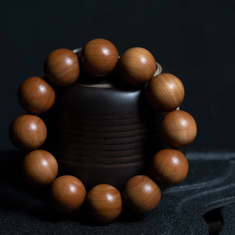 Men's Personalized Stone Bracelets-Buddha Stones Mysore Sandalwood Wood Bead Healing Mala Bracelet Men's Personalized Stone Bracelets-Buddha Stones Mysore Sandalwood Wood Bead Healing Mala Bracelet