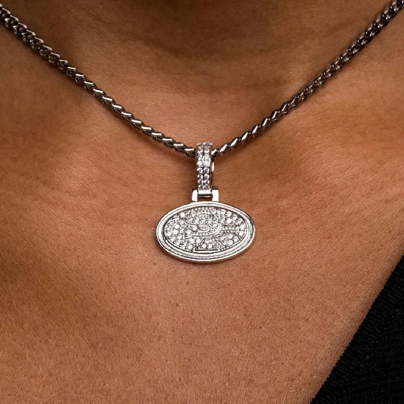 Shop Classic Women's Necklaces & Pendants with a Modern Twist-San Francisco 49ers Official NFL Micro Logo Pendant - White Gold Shop Classic Women's Necklaces & Pendants with a Modern Twist-San Francisco 49ers Official NFL Micro Logo Pendant - White Gold