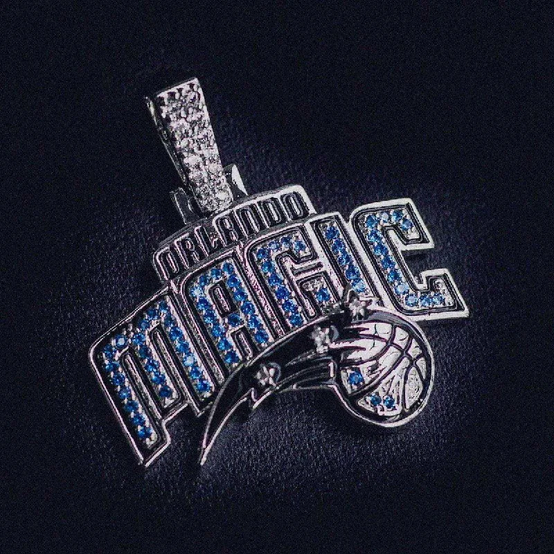 Exclusive Men's Necklaces & Pendants for the Modern Gentleman-Orlando Magic Official NBA Logo Pendant Exclusive Men's Necklaces & Pendants for the Modern Gentleman-Orlando Magic Official NBA Logo Pendant