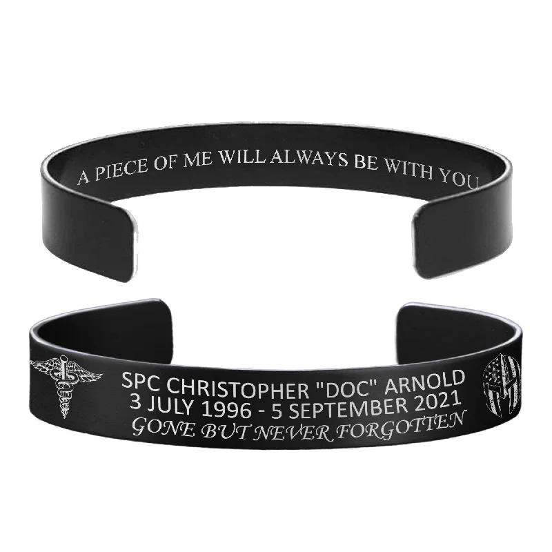 Men's Bracelets with Multi-Color Beads-SPC Christopher "DOC" Arnold Memorial Band – Hosted by the Arnold and Beckers Families Men's Bracelets with Multi-Color Beads-SPC Christopher "DOC" Arnold Memorial Band – Hosted by the Arnold and Beckers Families