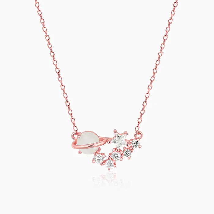 Shop Classic Women's Necklaces & Pendants with a Modern Twist-Rose Gold Celestial Love Necklace Shop Classic Women's Necklaces & Pendants with a Modern Twist-Rose Gold Celestial Love Necklace