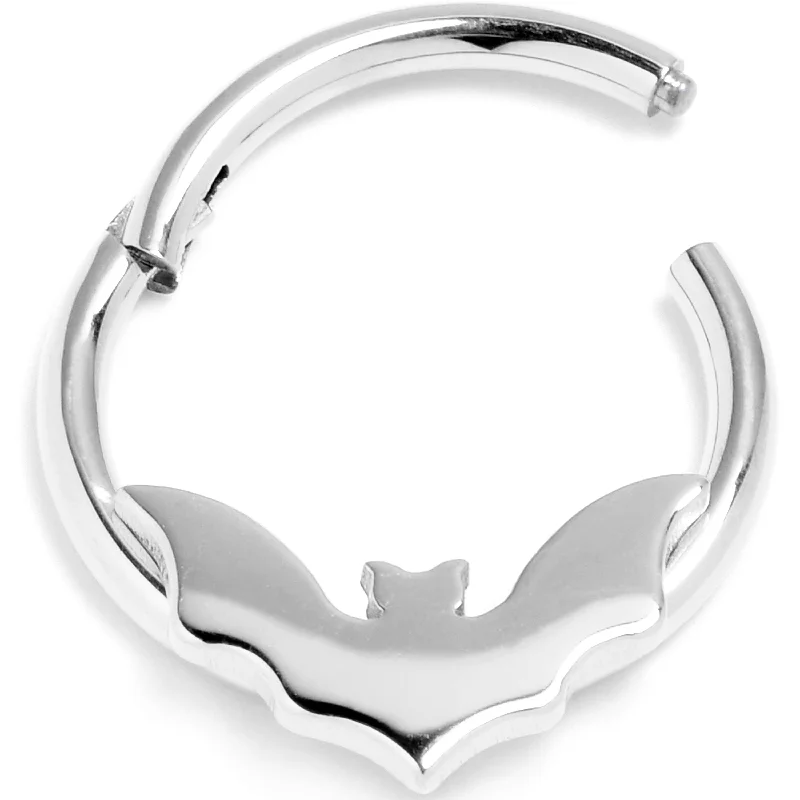 Women's Earrings – Elegant Designs for Every Personality--16 Gauge 3/8  Bat Precision Hinged Segment Ring