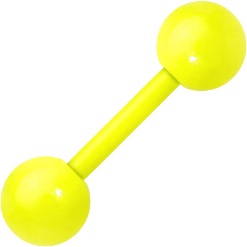 Sparkling Lip Rings with Precious Stones14 Gauge 9mm Yellow Acrylic Over Steel 6mm Ball Straight Barbell Sparkling Lip Rings with Precious Stones14 Gauge 9mm Yellow Acrylic Over Steel 6mm Ball Straight Barbell