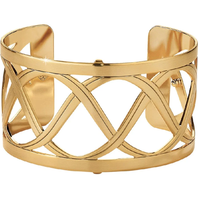 Custom Charm Bangles for Women-Christo Sydney Wide Cuff Bracelet