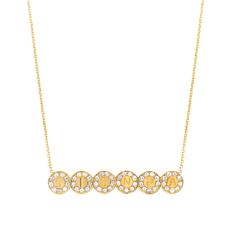 Shop Classic Women's  Necklaces & Pendants with a Modern Twist-Custom Diamond Bubble Necklace