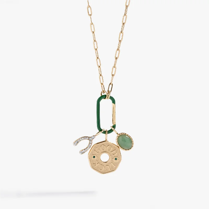 Shop Classic Women's Necklaces & Pendants with a Modern Twist-Good Luck Interchangeable Charm Necklace Shop Classic Women's Necklaces & Pendants with a Modern Twist-Good Luck Interchangeable Charm Necklace
