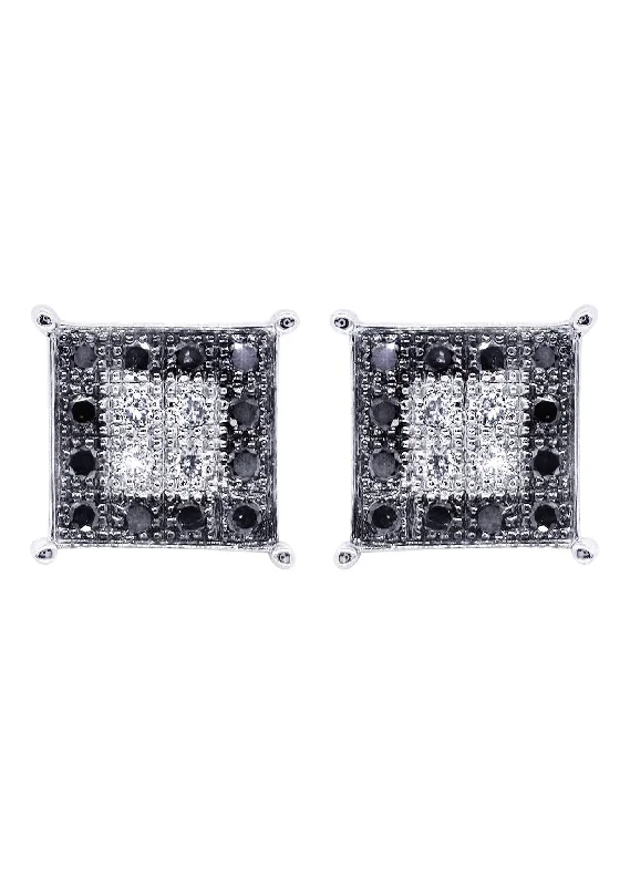 Shop Durable Men's Earrings for Everyday Wear-Diamond Earrings For Men | 0.31 Carats 14K White Gold Shop Durable Men's Earrings for Everyday Wear-Diamond Earrings For Men | 0.31 Carats 14K White Gold