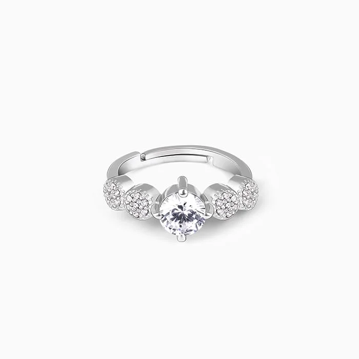 Chic Women's Rings for Fashion-Forward Looks-Anushka Sharma Silver Attracted To You Ring Chic Women's Rings for Fashion-Forward Looks-Anushka Sharma Silver Attracted To You Ring