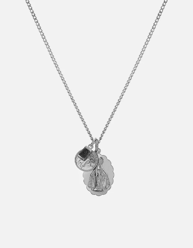 Exclusive Men's Necklaces & Pendants for the Modern Gentleman-Mini Saints Onyx Trilogy Necklace, Sterling Silver Exclusive Men's Necklaces & Pendants for the Modern Gentleman-Mini Saints Onyx Trilogy Necklace, Sterling Silver